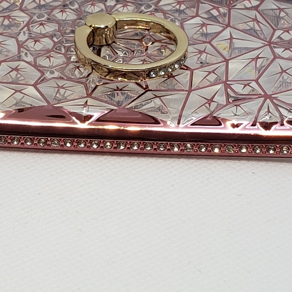 Pink Flexible Phone Case for NOTE 9 rhinestones - Picture 3 of 4